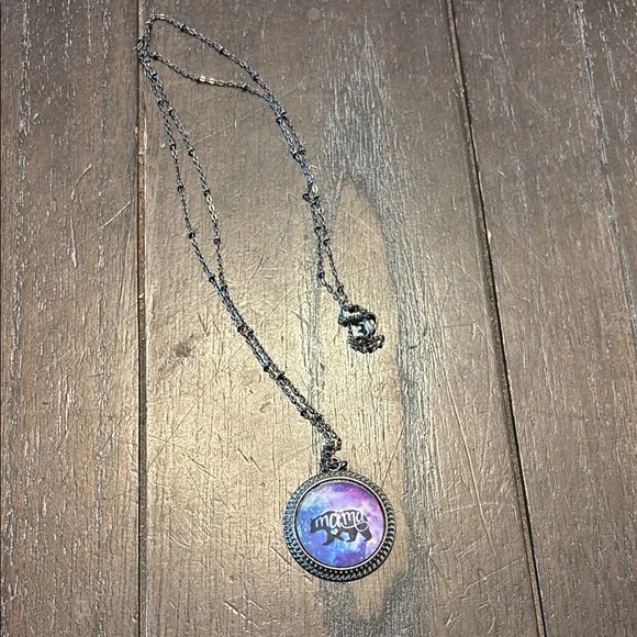 Purple Mama Pendant Necklace - Picture 1 of 4